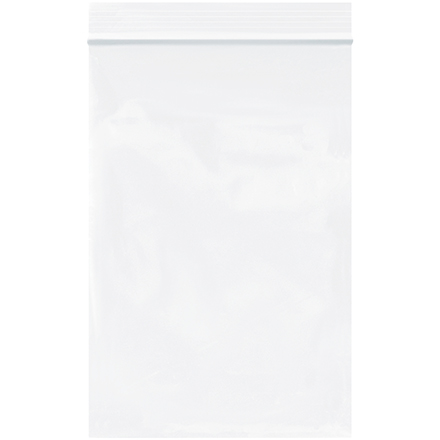 4 x 6'' - 2mil White Reclosable Poly Bags